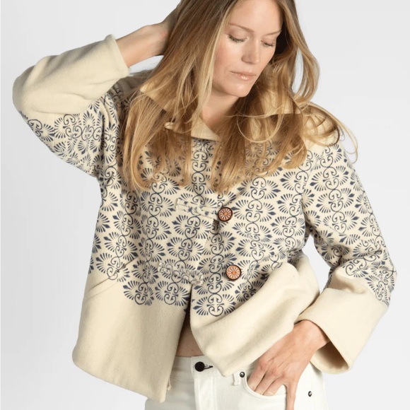 NWT Alix of Bohemia Western Lapis Trellis Jacket Size Large - Picture 3 of 16